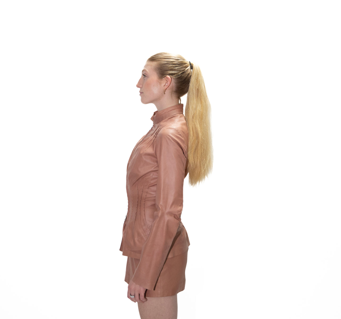 PEACH ITALIAN LEATHER JACKET